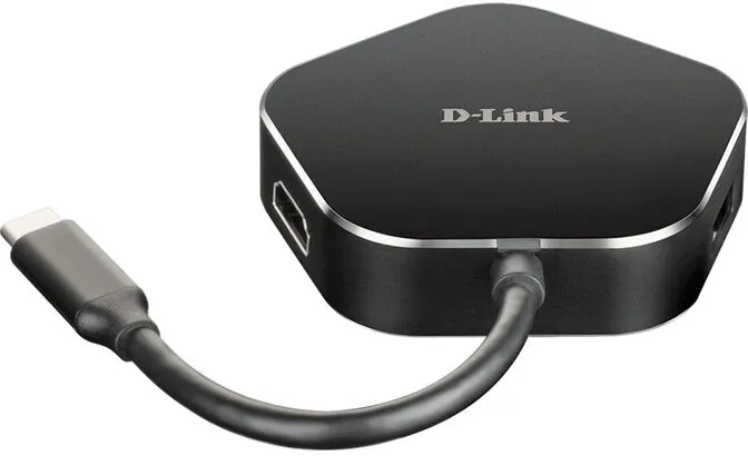 HUB USB D-Link USB-C Macho > 2 x USB 3.0 Tipo A Femea + 1 x HDMI + 1 x USB-C (até 60W)