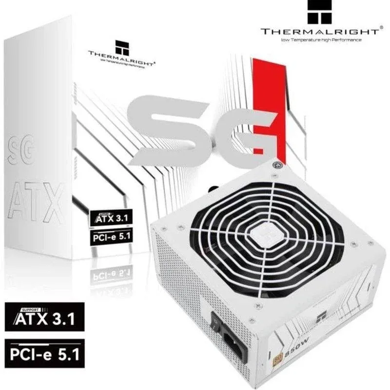 Fonte Alimentação Fonte de Alimentação Thermalright Sg850-w 850W 80 Plus Gold modular branca