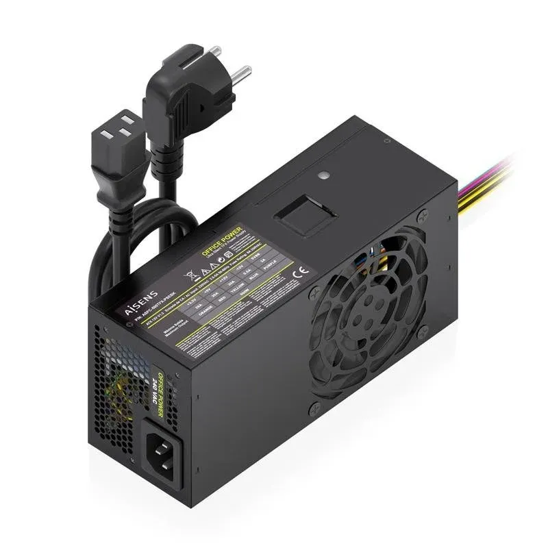 Fuente de Alimentación AISENS ASPC-500TFX-PSEBK 500W CE RoHS ventilador silencioso