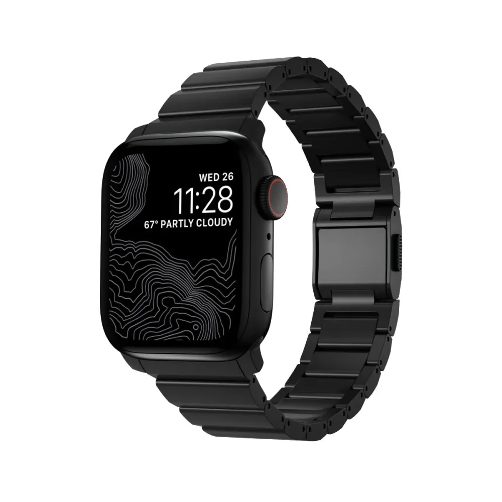Bracelete Nomad Titânio Apple Watch 41/42mm Preto