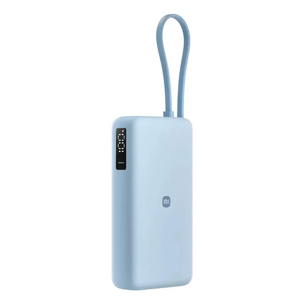 Powerbank Xiaomi 20000mAh 67W c/ Cabo Integrado Azul