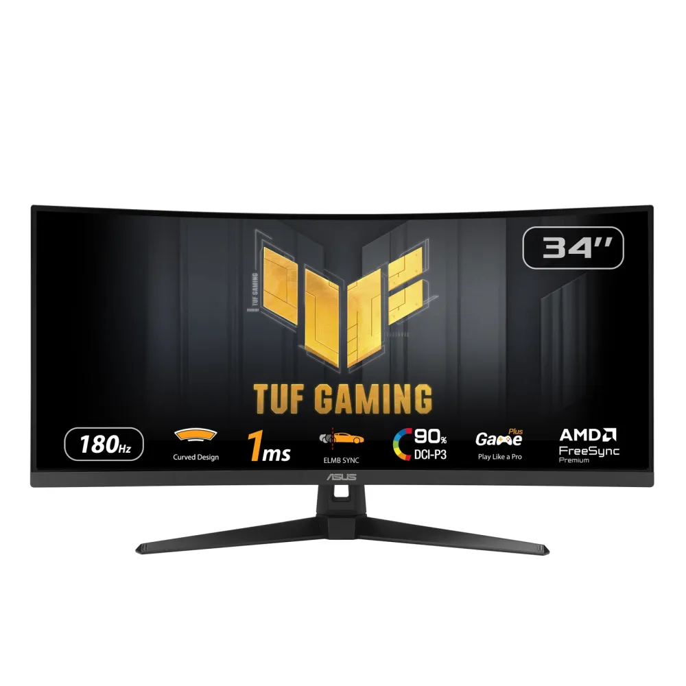 Monitor Curvo ASUS TUF Gaming VG34VQ3B 34" WQHD WLED/VA 180Hz 1ms