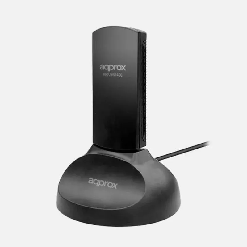 Tarjeta de Red Approx APPUSB5400 USB 3.0 5400 Mbps Wi-Fi 6E Tribanda