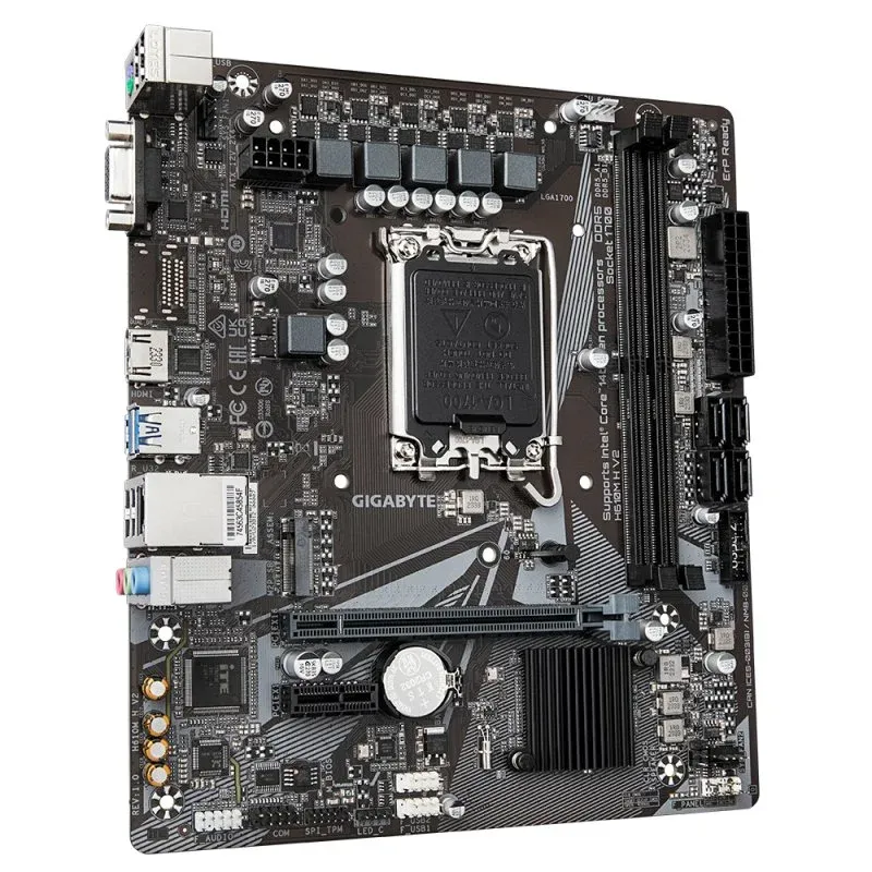 Gigabyte H610M H V2 Motherboard Micro-ATX DDR5 LGA 1700 M.2/SATA III