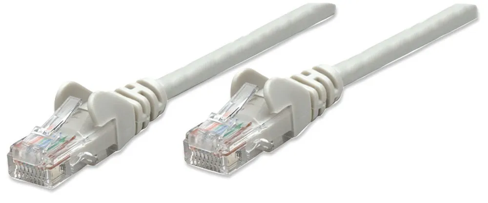 Intellinet Network Patch Cable, Cat5e, 0.5m, Grey, CCA, U/UTP 318228