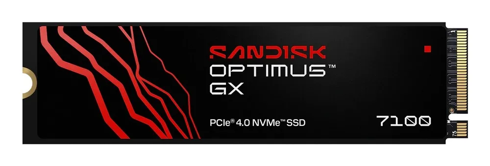 Disco Rígido Disco Duro SanDisk Optimus GX 7100 1TB M.2 NVMe 7250MB/s Gaming
