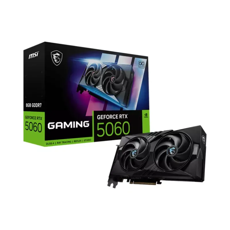 Placa Gráfica - MSI GeForce® RTX 5060 GAMING OC 8GB GDDR7 DLSS4