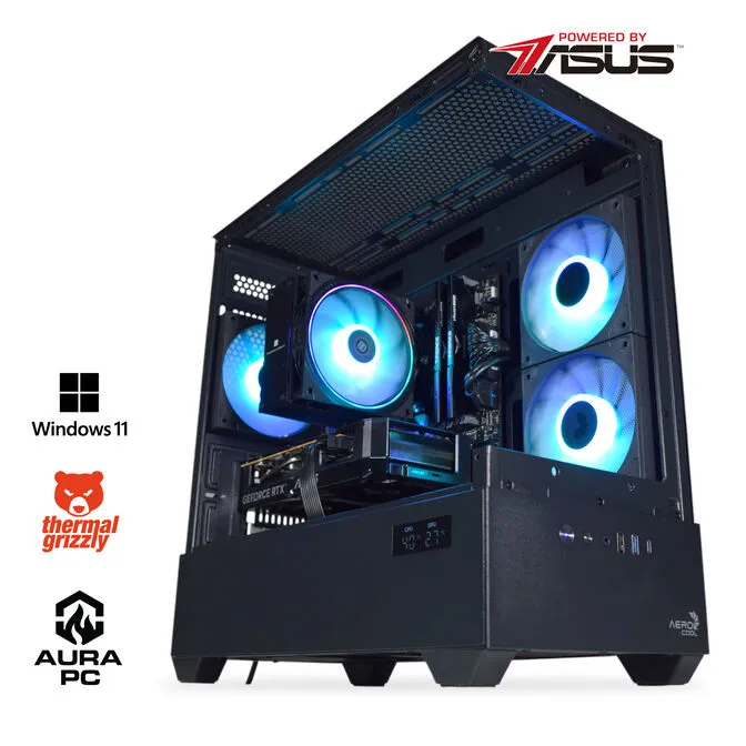 Computador AURA Gamer-PC Ryzen 5 7500F 16GB DDR5 1TB RTX 5060 WiFi W11