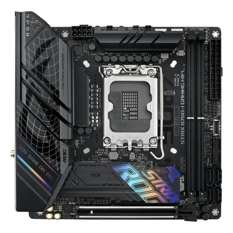 Motherboard ASUS ROG Strix B760-I Gaming B760 LGA1700 DDR5 Mini ITX WiFi 6E RGB