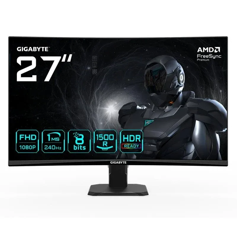 GIGABYTE GS27FC2 Monitor Curvo 27" FullHD 240Hz VA 1ms HDR10