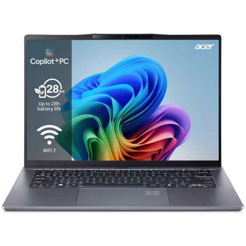Portátil Acer NX.KYXEB.00C 14" Qualcomm Snapdragon X1P-42-100 16GB 1TB Windows 11