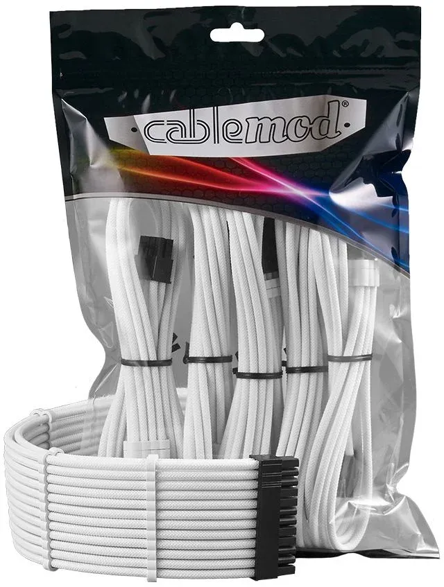 Kit Extensão CableMod Pro ModMesh 12VHPWR para 3x PCI-e 45cm Branco