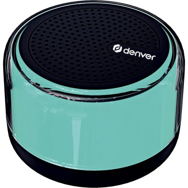 Altavoces Denver Cilíndricos Sem Fios 3W Bluetooth USB-C luz LED multi e microSD