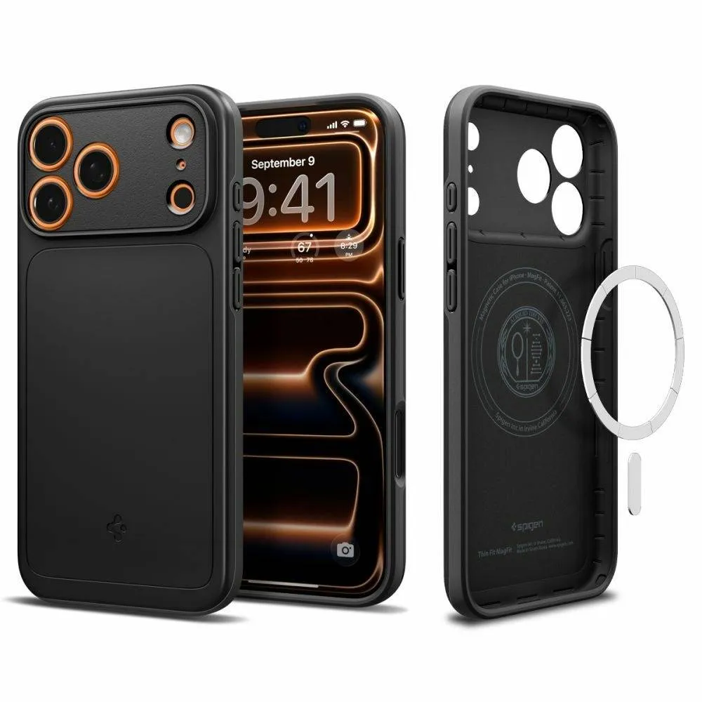 Capa Spigen iPhone 17 Pro Thin Fit MagSafe Black