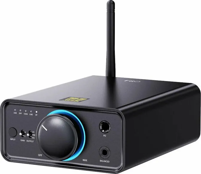 DAC Amplificador de Mesa FiiO K7 Balanceado THX AAA Preto