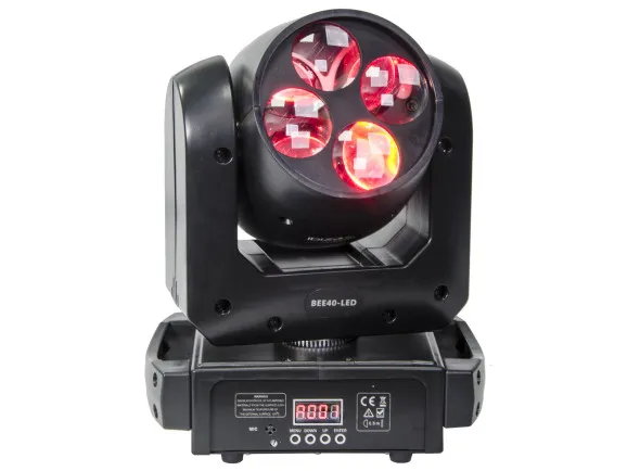 BEE40-LED Moving Head 4 ou 16 canais DMX