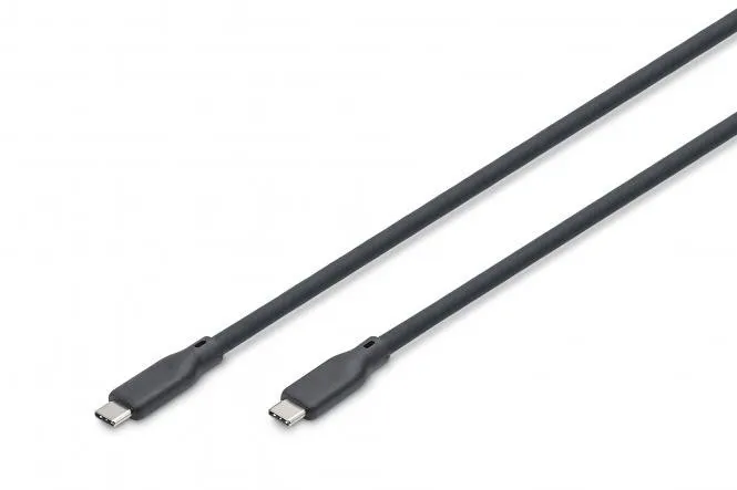 Cabo de conexão USB-C para USB-C em silicone, USB 4 AK-300344-020-S