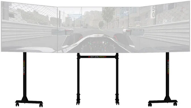 Suporte Monitor Next Level Racing Free Standing Triple Monitor