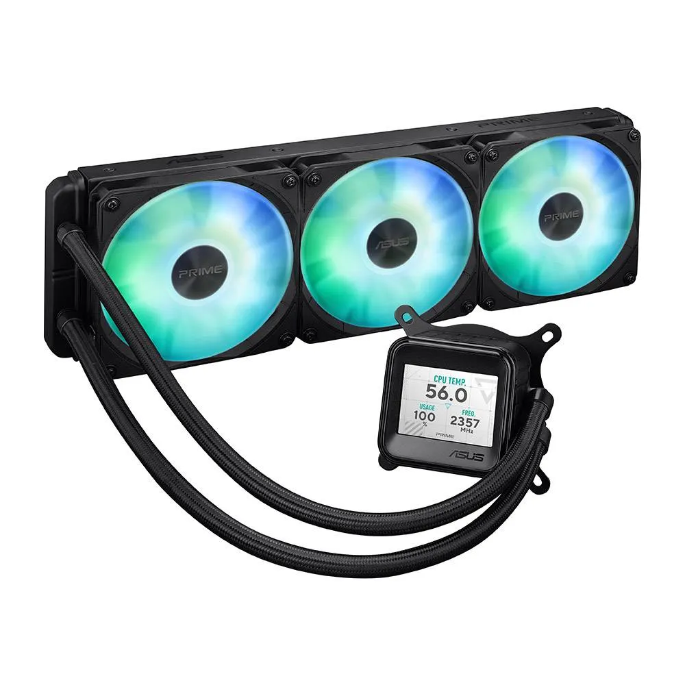 Water Cooler CPU Asus Prime LC 360 ARGB LCD All-In-One 360mm Preto