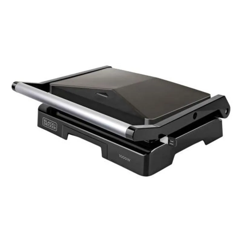 Plancha Grill Black & Decker 1000W 2 Placas Antiaderentes 180º