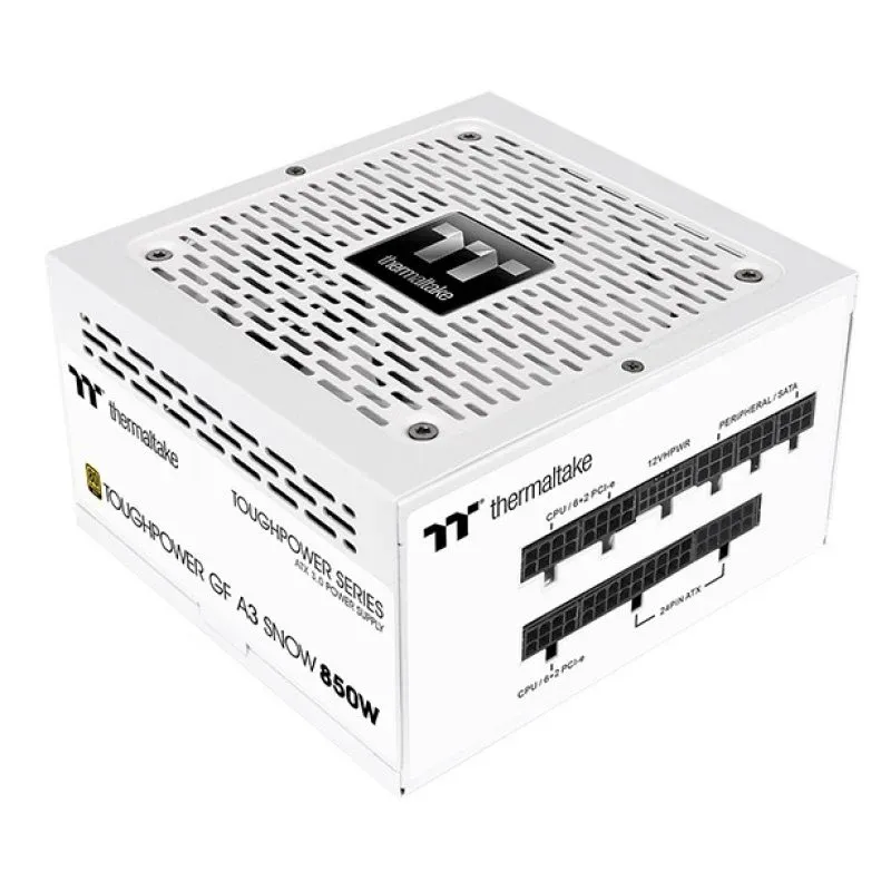 Fonte Alimentação Thermaltake Toughpower GF A3 Snow TT Premium Edition PCIe 5.0 850W 80 Plus Gold Modular