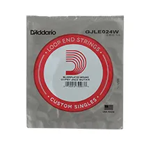 Corda individual guitarra Gipsy Jazz D'Addario GJLE024W Silver Wound com laço