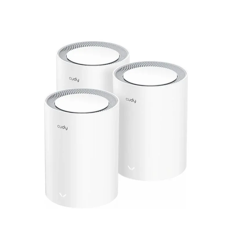 WiFi Mesh Cudy 3 Nodos 2402 Mbps 603,8 m² com Wi-Fi 6 e VPN