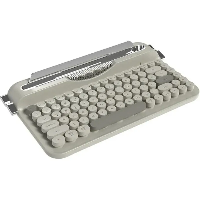 Ajazz AF84 Teclado de Membrana Retro Sem Fios com Suporte Integrado (US)