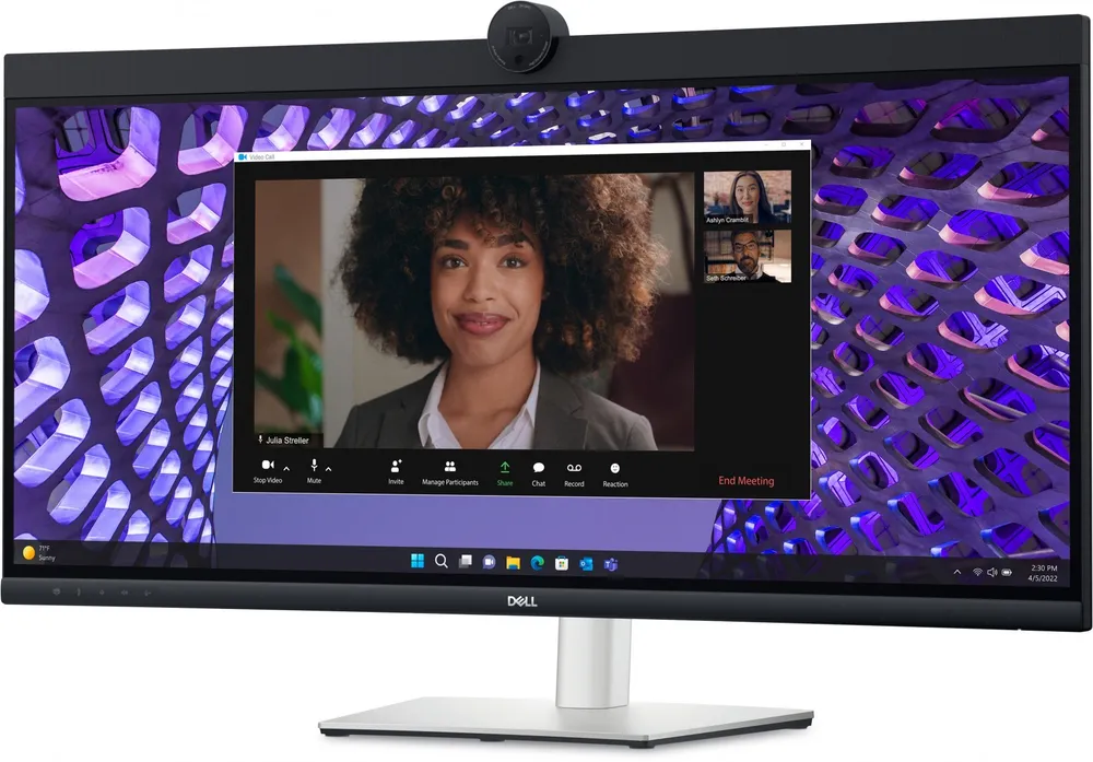 Monitor Dell P Series P3424WEB 34.1" LED IPS UltraWide UltraHD 4K Altura Ajustável Curva USB-C Webcam