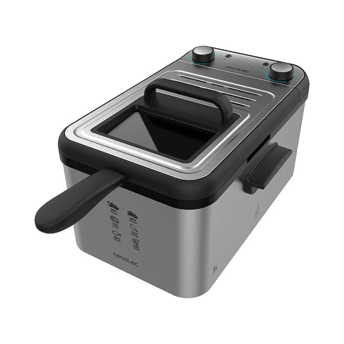 Fritadeira a Óleo Cecotec CleanFry Infinity 3000 3L 2400W Inox