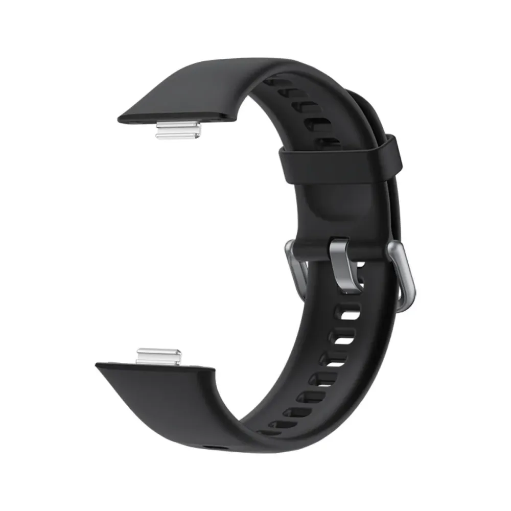 Bracelete Silicone Huawei QuickLink Watch Fit 4 Preto