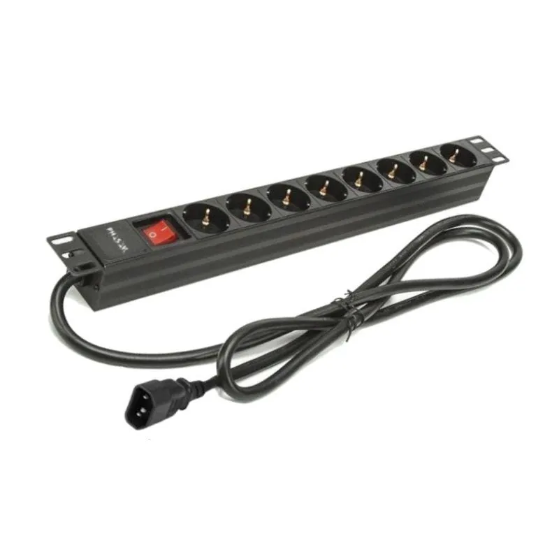 Phasak BNS 3535 Tira com Interruptor 8 Tomadas 2m Preto
