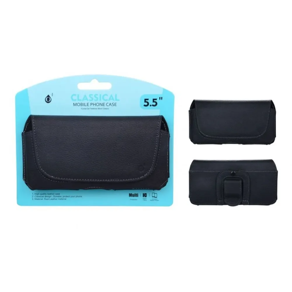 Bolsa Universal de Cinto para Telemóveis 5.5" Preta